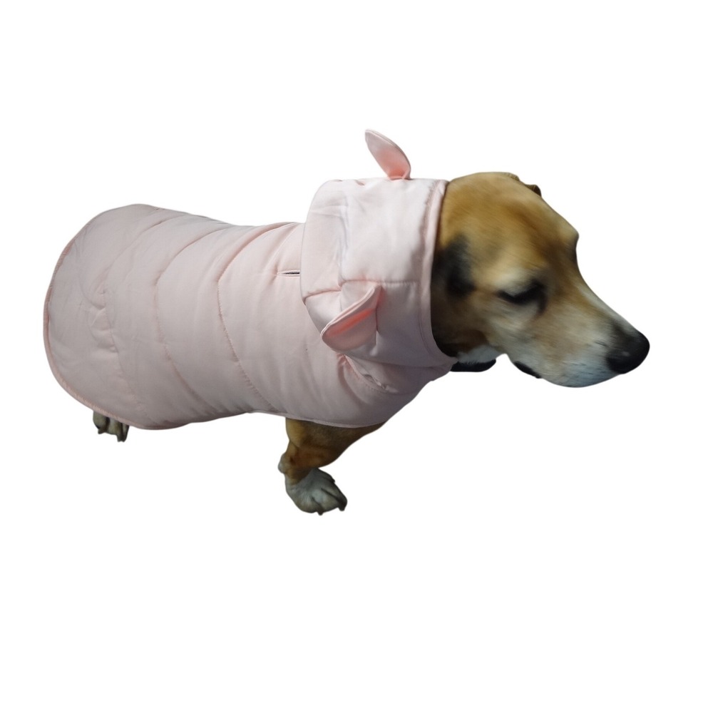 Sonoma Puffer Dog Coat Pet Medium Pink Hooded Quilted Insulated Jacket‎
